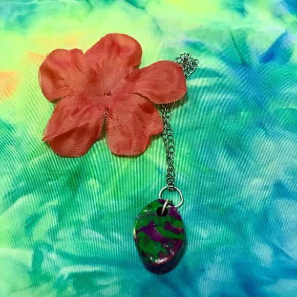 Reversible Unique Rare Vintage Boho One of a Kind Handmade Necklace - Picture 6 of 16